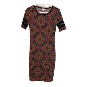 LulaRoe striped‎ sleeve Julia dress
